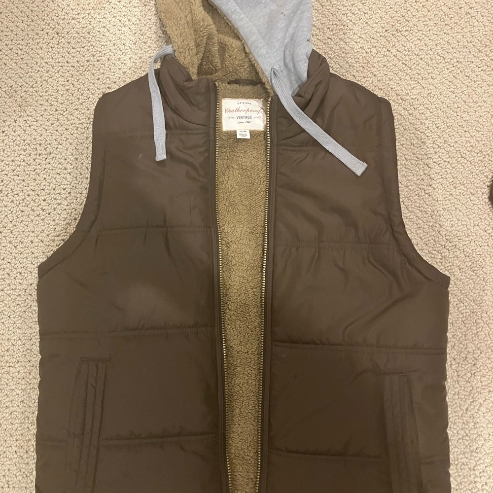 Weatherproof Vintage Tan Fleece Vest